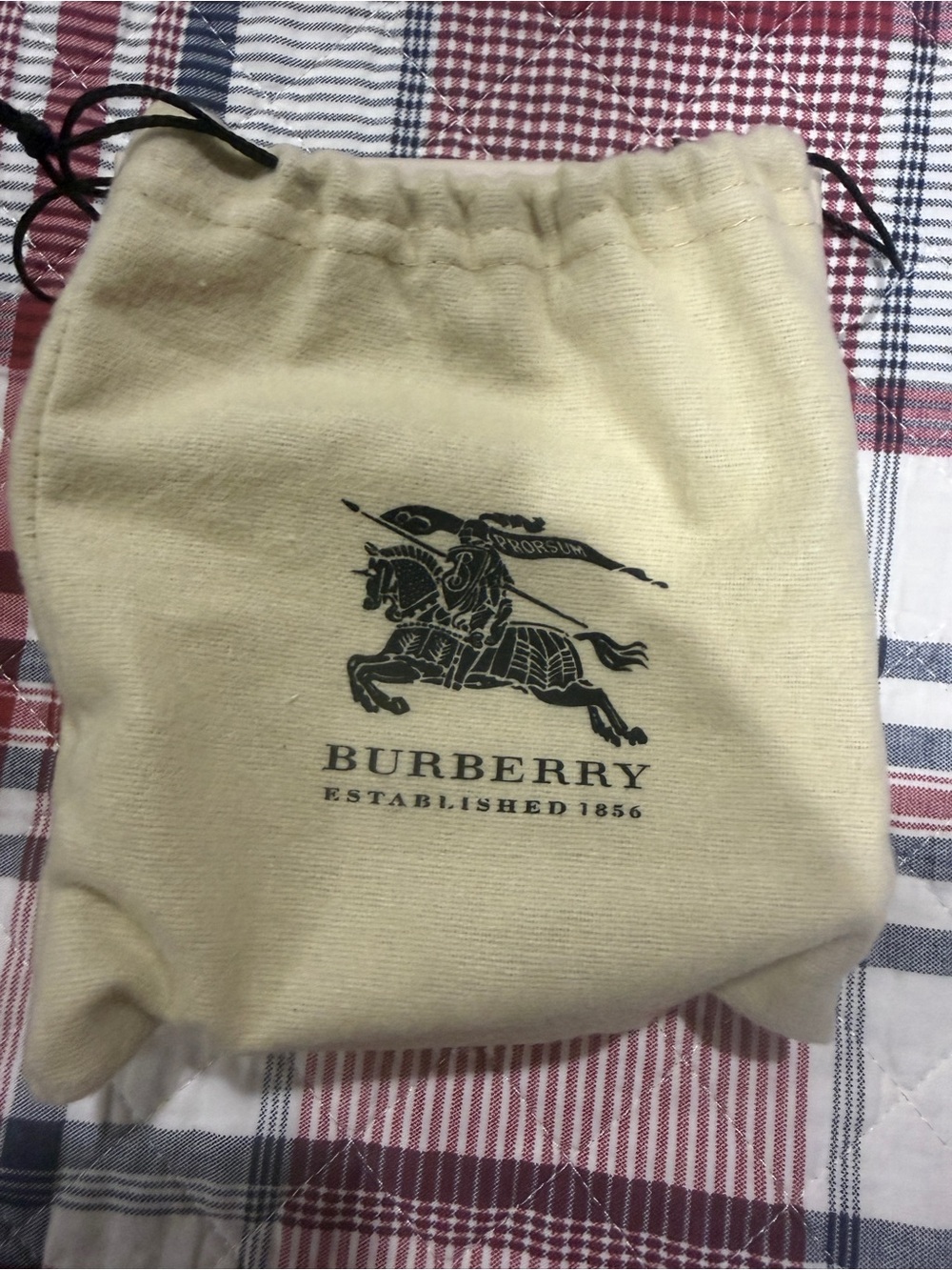 Burberry Cream Box with Silver Equestrian Logo